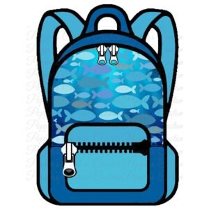 Backpack, Fish, Zipper
