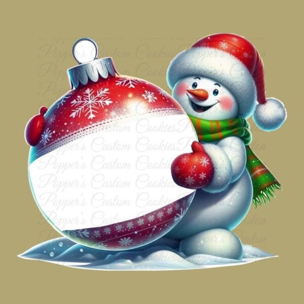 Snowman Ornament Magic Template