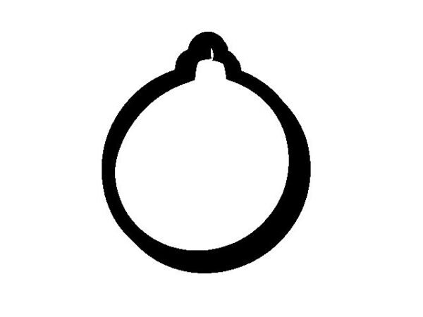 Glass Ornament STL File, 3.5 inch