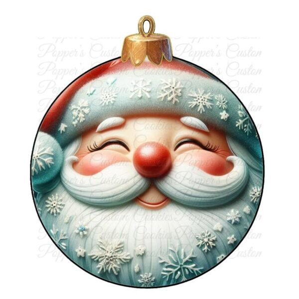 Glass Ornament, Santa