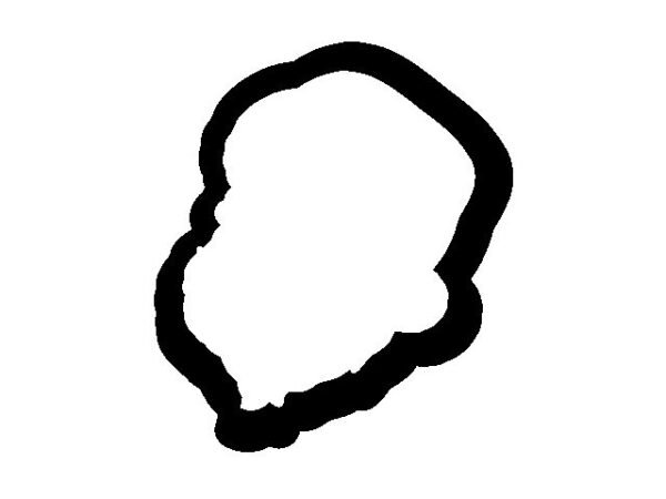 Santa Face STL File, 4 inch