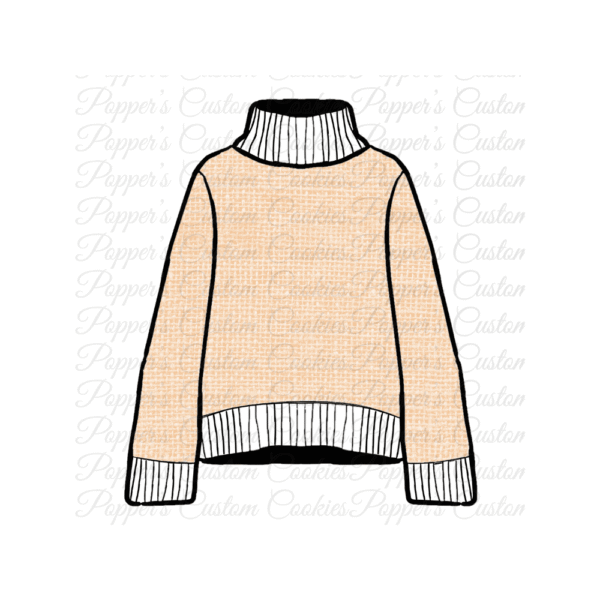 Sweater, Plain, Tan