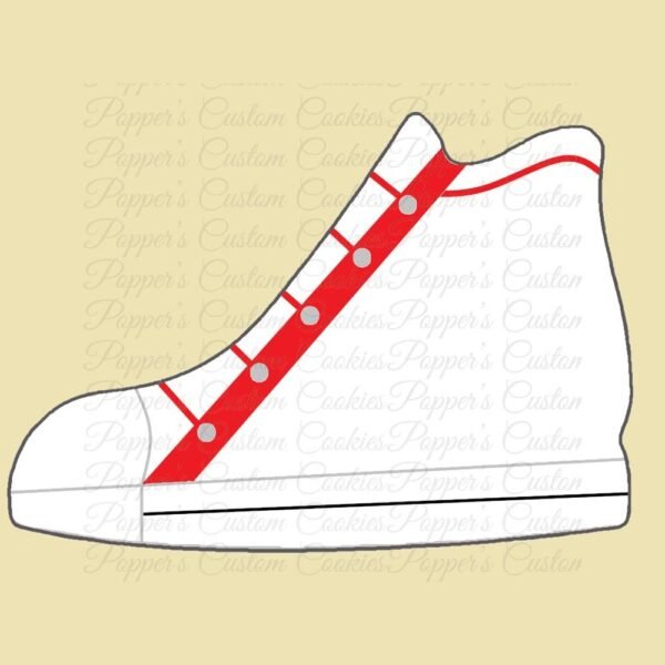 High Top, Magic Template, Red, With Laces