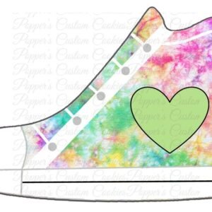 High Top, Tie Dye, Heart