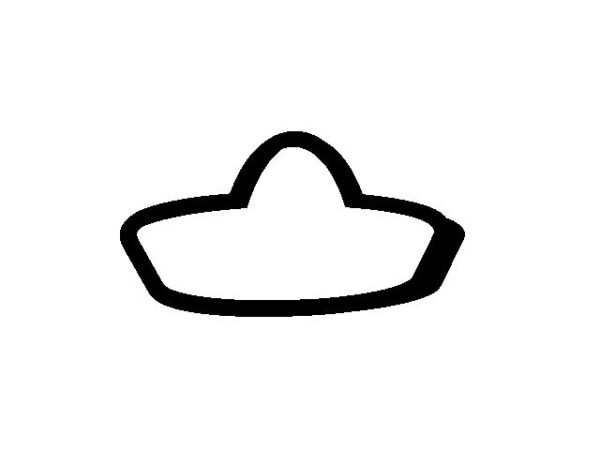 Sombrero STL File, 4 inch