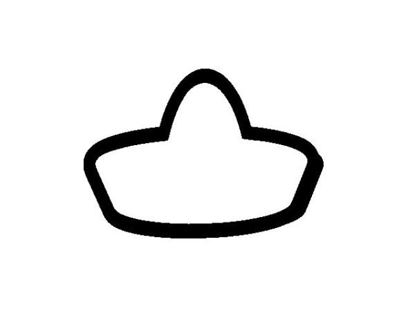 Sombrero STL File, 5 inch