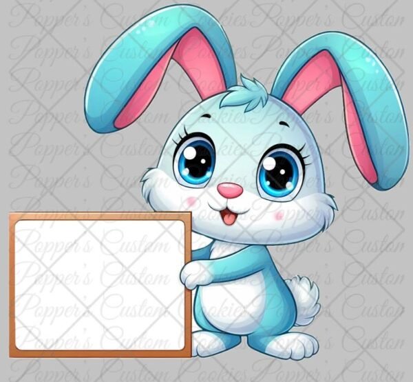 Blue Bunny Magic Template