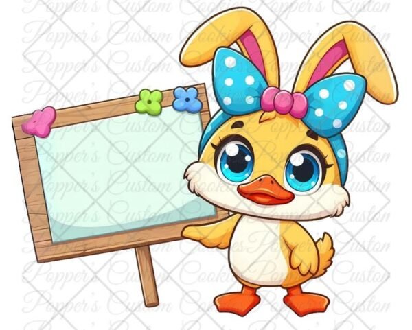 Duck Bunny & Sign