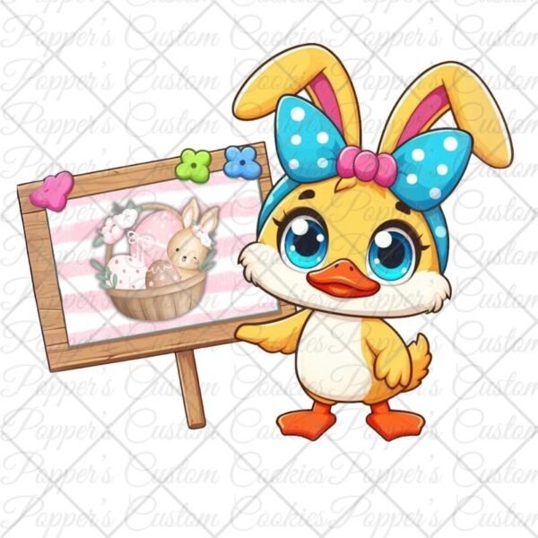 Duck Bunny & Sign, Basket