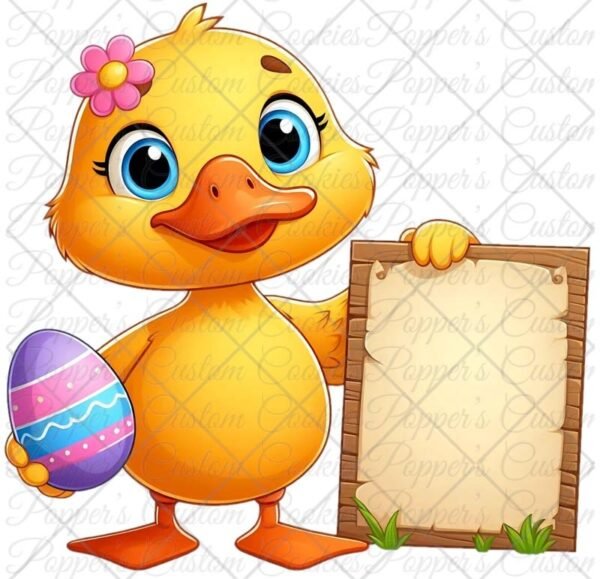 Girl Duck With Plaque