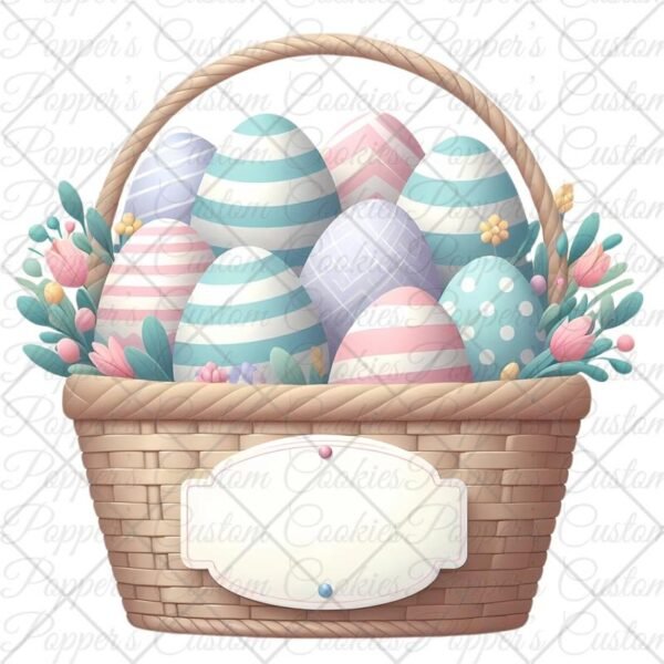 Easter Basket With Plaque
