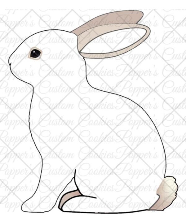 Side View Bunny Magic Template