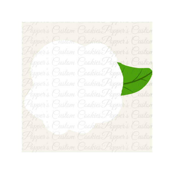Floral, AC, Rose, One Leaf, Magic Template, With Leaf