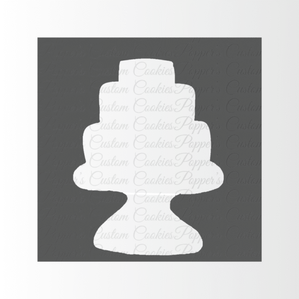 3 Layer Cake, Stand, AC, Magic Template, Outline