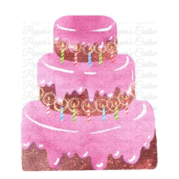 3 Layer Cake, AC, Birthday, Pink