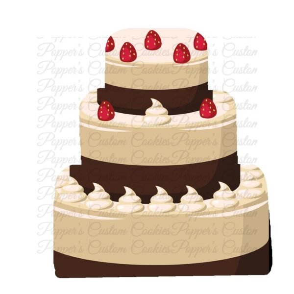 3 Layer Cake, AC, Chocolate Strawberry