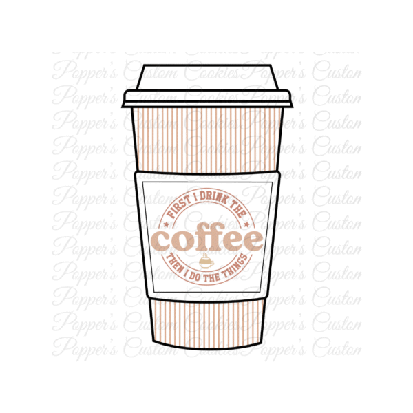 Latte, First Drink Coffee, Stripes