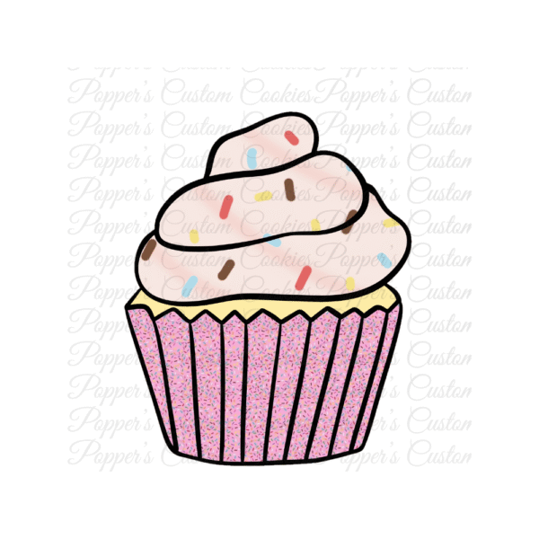 Cupcake, Swirl, Vanilla Cake, Sprinkles