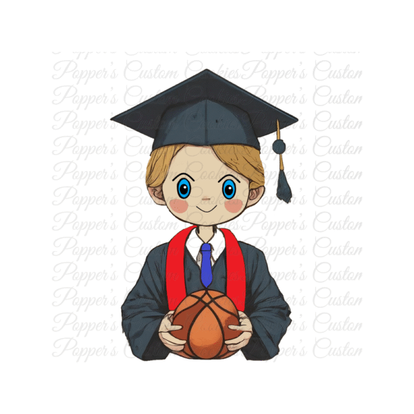 Graduate, Boy, BasketBall, Red Sash
