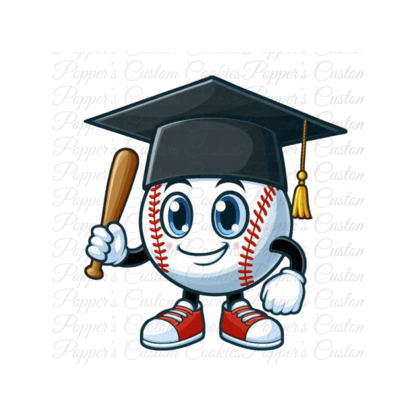 Baseball, Graduation Cap