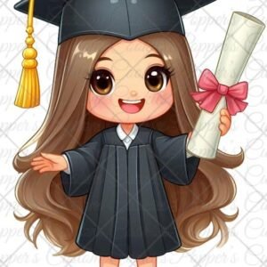 Graduation, Grad Girl, Fair Skin Tone