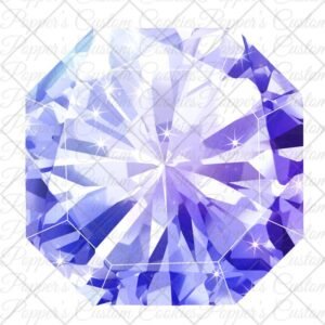 Gem, Radiant Cut, Purple
