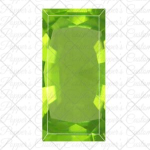 Gem, Emerald Cut, Green