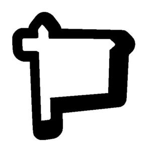 Colonial Post Sign STL File, 3 inch