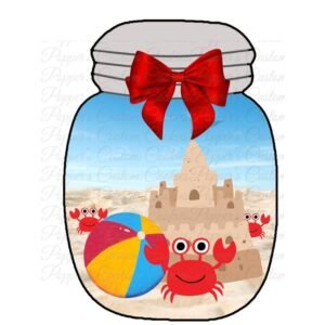 Jar, Crab & Red Bow
