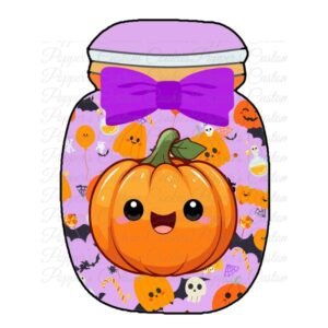 Jar, Pumpkin Face
