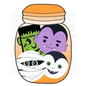 Jar, Halloween Friends