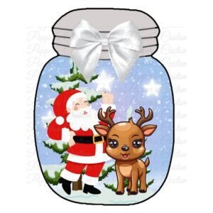 Jar Santa & Rudolph