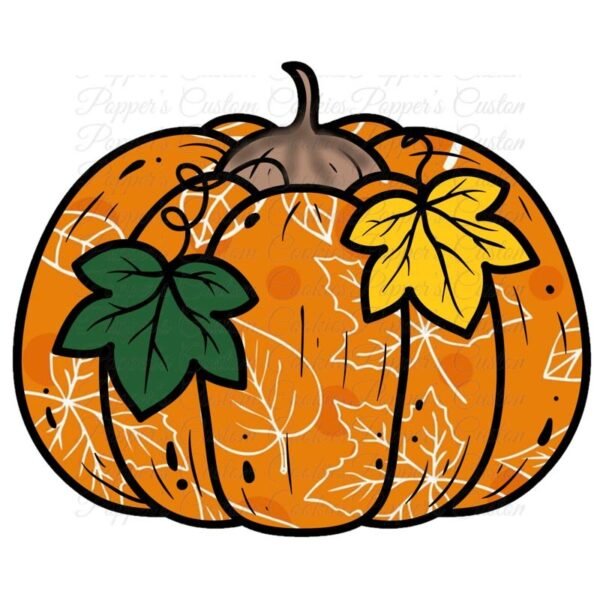Pumpkin, Fall Leaves