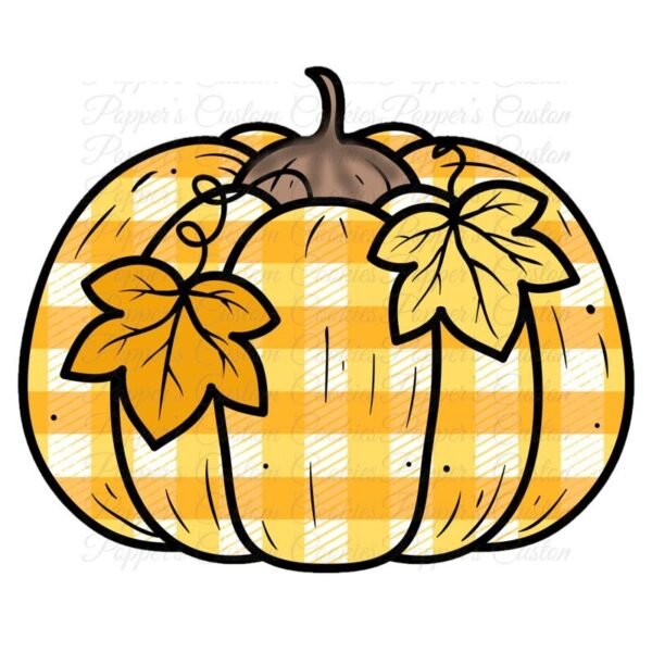Pumpkin, Yellow Plaid