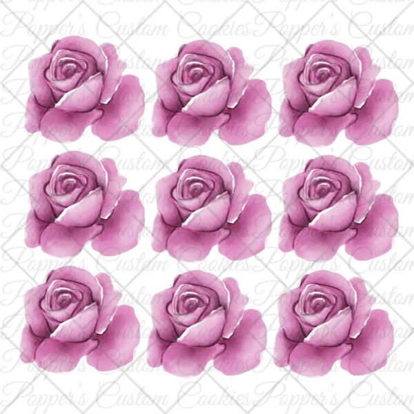 Pink Rose Transfers