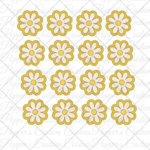 Yellow Flower Transfers