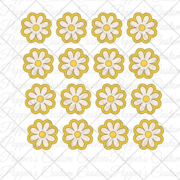 Yellow Flower Transfers