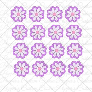 Purple Flower Transfers