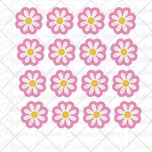 Pink Flower Transfers