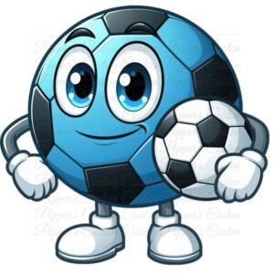 Soccer, Guy, Blue & Ball