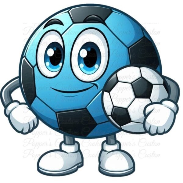 Soccer, Guy, Blue & Ball