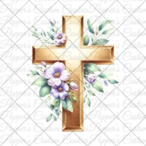 Spiritual, Cross, Floral
