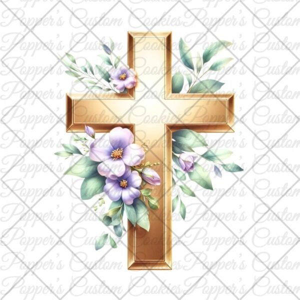 Spiritual, Cross, Floral