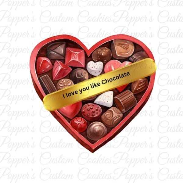 Valentine's Day, Chubby Chocolate Heart Banner