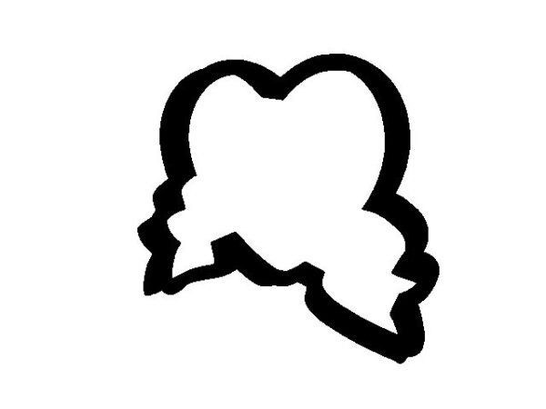 Valentine's Day, Heart Banner STL File, 4 inch