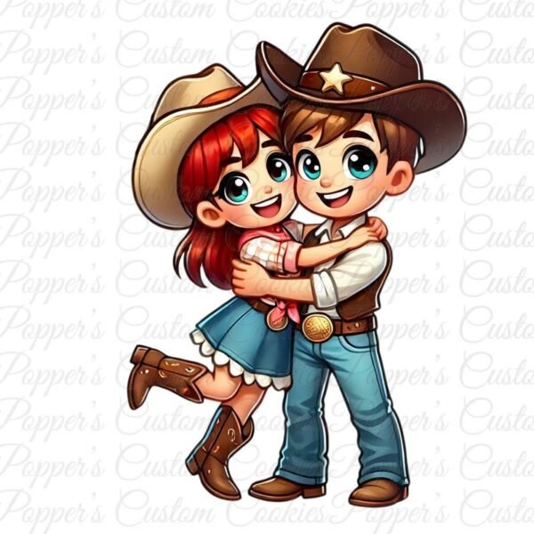 Valentine's Day, Cowboy & Cowgirl, Red Hair
