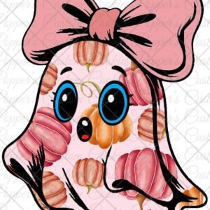 Bow Ghost, Pink Pumpkin