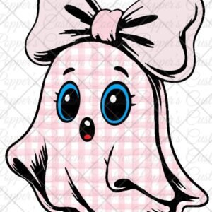 Bow Ghost, Pink Plaid