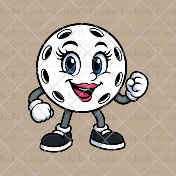 Pickleball Ball, Gal Magic Template