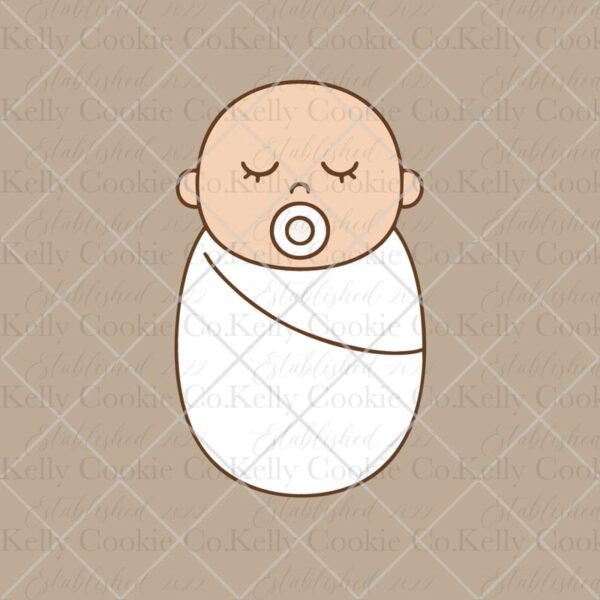 Sleeping Swaddled Baby Magic Template